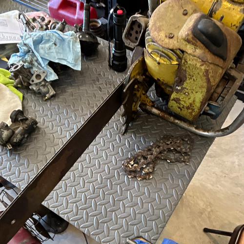 Clinton vintage yellow 3hp - vintage,